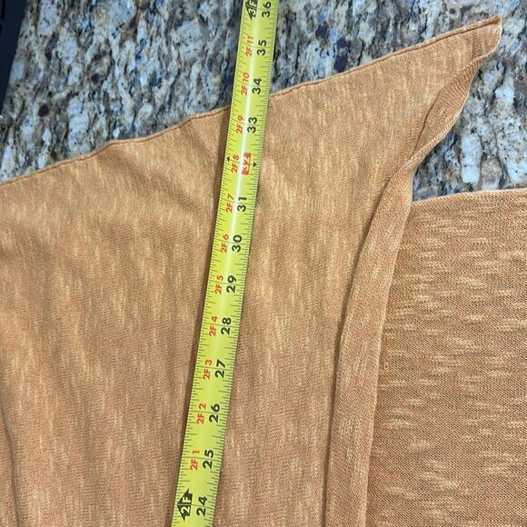 Eileen Fisher Linen Cotton Blend Short Sleeve Open Front Cardigan Duster Size M - Picture 7 of 8